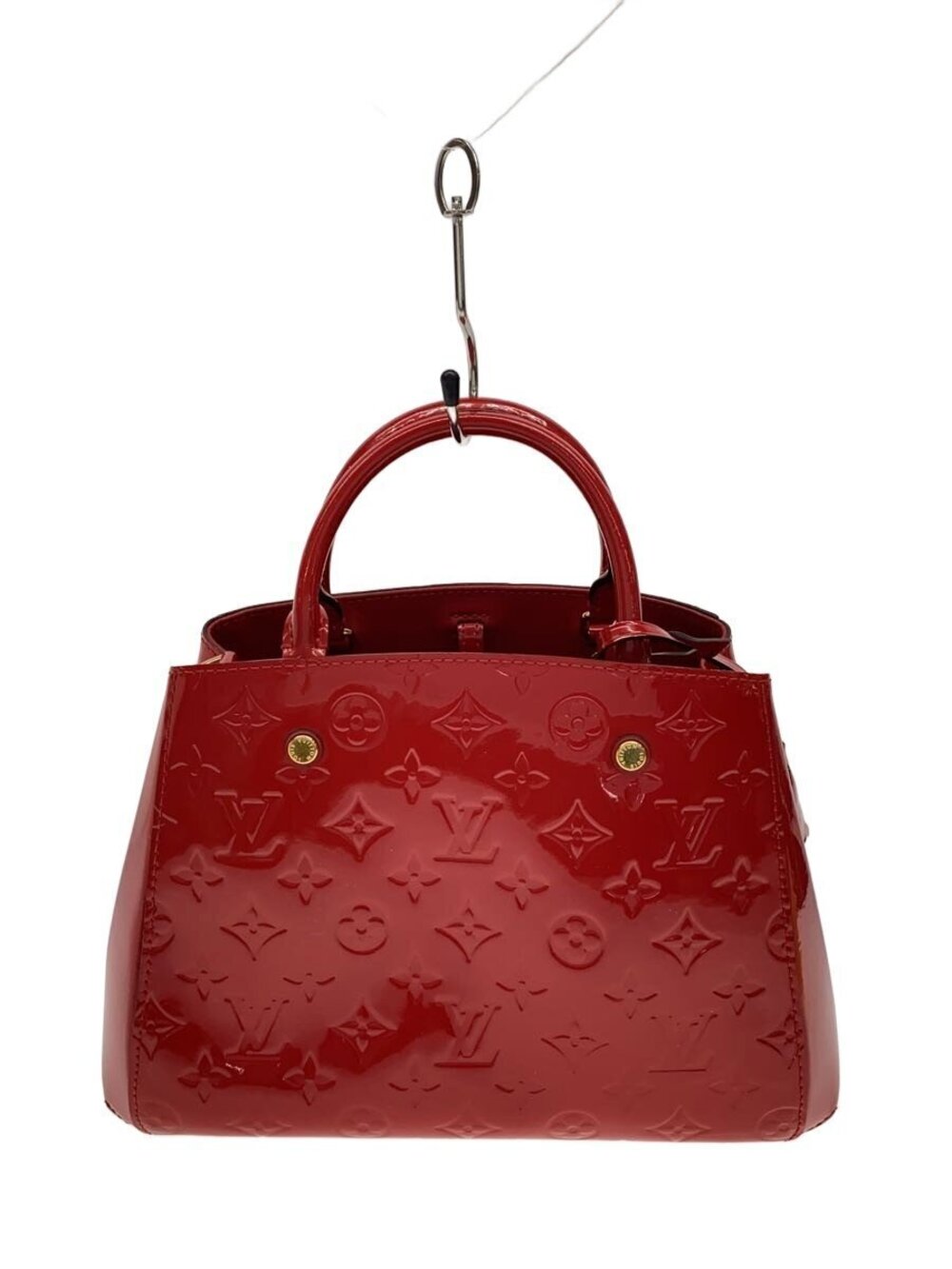 LOUIS VUITTON Montaigne Monogram Vernis Enamel RED